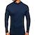 billiga Casual T-shirts för män-Herr T-shirt T-shirts T-tröja Långärmad tröja Slät Polokrage Gata Semester Långärmad Kläder Mode Designer Grundläggande