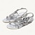 cheap Women&#039;s Sandals-Women&#039;s Sandals Dress Shoes Glitter Crystal Sequined Jeweled Sparkling Shoes Wedding Party Wedding Sandals Rhinestone Crystal Block Heel Flat Heel Peep Toe Elegant Bohemia Vintage Microbial Leather