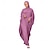 billige Arabisk muslim-Dame Kjoler Abaya Turban Sjale Hijab skjerf Dubai islamsk Arabisk Arabisk Muslim Ramadan Helfarge Voksne Kjole Halstørklæ