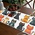 cheap Table Runners-Animal Cat Print Table Runner, Kitchen Dining Table Decor, Print Decor Table Runners for Indoor Outdoor Home Farmhouse Holiday Wedding Birthday Party Decoration