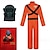 cheap Videogame Costumes-Lethal Company Costume Video Game Costumes Orange Jumpsuit With Mask Carnival Party Halloween
