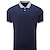 cheap Classic Polo-Men&#039;s Polo Shirt Sport Polo Casual Sports Lapel Short Sleeve Fashion Basic Color Block Stripe Patchwork Summer Regular Fit Pink Navy Blue Blue Brown Gray Polo Shirt