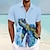 billige Hawaii-skjorte til mænd-havskildpadde marine liv mænds resort hawaiiansk 3d-printet skjorte med knap op kortærmet sommer strandskjorte ferie dagligt slid s til 3xl