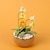 billiga Artificiell Blomma-handgjord virkad liljekonvalj bukett krukväxter, stickade konstgjorda evighetsblommor med utsökt kruka, present till vänner kvinnor barn, perfekt för heminredning, skrivbord