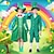 billige Karneval kostymer-kløver irsk Cosplay kostyme Drakter Barne Gutt Jente Cosplay Fest Maskerade Karneval Maskerade St. Patricks dag Enkle Halloween-kostymer