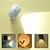 tanie Oświetlenie meblowe LED-Bezprzewodowa lampa obrazowa LED ze zdalnym kinkietem LED czujnik ruchu lampka nocna trójkolorowa bezstopniowa ściemnianie zachód słońca otoczenia kinkiet regulowany wyświetlacz podświetlenia lampa do portretu w ramce