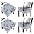 voordelige Hoes voor eetkamerstoel-4 stuks stretch stoel stoelhoezen stoelkussenhoes met bloemenprint, afneembare wasbare eetkamerstoelhoezen anti-stof eetkamerstoelhoezen zitkussen hoezen