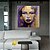 billige Portrætter-håndmalede abstrakte portrætter af kvinder oliemaleri på lærred håndlavet specialdesignet guld vægkunst moderne pige maleri lilla væg kunst ansigt olie maleri til stuen boligindretning