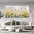 halpa Kukka-/kasvitaulut-käsintehty öljymaalaus kangas seinä taide koristelu moderni pieni raikas tyyli päivänkakkara kukat kasvit kodin sisustukseen rullattu kehyksetön venyttämätön maalaus