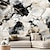 cheap Abstract &amp; Marble Wallpaper-Cool Wallpapers Marble Abstract Black and White 3D Wallpaper Wall Roll Sticker Peel and Stick Removable PVC/Vinyl Material Self Adhesive/Adhesive Required Wall Decor for Living Room Kitchen Bathroom