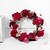 olcso Művirágok és vázák-piros koszorúk műkoszorúk dekoratív mesterséges rózsaszín bazsarózsa virág bejárati ajtó koszorúk virágos koszorúk otthoni irodába fali dekoráció esküvői fesztivál dekoráció