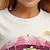 זול חולצות-חולצות דינוזאור מצוירות תלת מימד לילדות שרוול קצר הדפסת תלת מימד קיץ אופנה פעילה פוליאסטר חמוד ילדים 3-12 שנים צוואר צוואר חיצוני קז&#039;ואל יומי התאמה קבועה