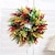 お買い得  人工観葉植物-春の花輪玄関ドア夏の装飾ハンガー秋花輪感謝祭花輪シミュレーション植物ドアホーム家の装飾