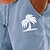 economico Pantaloncini grafici da uomo-pantaloncini da uomo in cotone con stampa albero di cocco pantaloncini hawaiani estivi pantaloncini da spiaggia coulisse elastico in vita stampa comfort traspirante breve vacanza all&#039;aria aperta