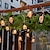 ieftine Fâșii LED-10/20 LED-uri 1.5/3m lanternă șir lumini sticla cu kerosen led șir lampă retro lanternă acasă petrecere vacanță eid mubarak grădină decorare șir lampă