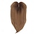 זול פוני-כיסויי שיער לנשים לשיער דליל חלק אמצע סינטטי תחרה קדמי טופ שיער ארוך קליפס גלי ישר בוויגלטים עם פוני שוליים חום בהיר עם הבהרה