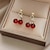 cheap Earrings-Drop Earrings Classic Love Earrings Jewelry Red For Wedding Party Daily