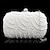 رخيصةأون حقائب اليد وحقائب السهرة-نسائي القابض حقيبة مساء PVC سبيكة مناسب للحفلات مناسب للعطلات لون الصلبة أسود أبيض كريستال