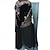 Χαμηλού Κόστους Καλλιτεχνικό πατινάζ-Φόρεμα για φιγούρες πατινάζ Γυναικεία Κοριτσίστικα Patinaj Φορέματα Μπλε και Μαύρο Κουρελού Οπή για τον αντίχειρα Δίχτυ Σπαντέξ Δαντέλα Ελαστικό Εκπαίδευση Εξάσκηση Επαγγελματική Ενδυμασία πατινάζ
