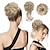 cheap Chignons-Messy Bun Hair Piece 2 Styles Classic Tousled Updo Elastic Hair Bun Scrunchies Fake Hair Bun Donut Ponytail Extensions Messy Hair Bun Accessories for Women - Platinum Blonde