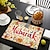 cheap Placemats &amp; Coasters &amp; Trivets-1PC  Coloful Ramadan Eid Mubarak Pattern Placemat Table Mat 12x18 Inch Table Mats for Party Kitchen Dining Decoration