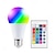 abordables Bombillas LED tipo globo-Bombilla LED RGB E27, bombilla que cambia de color con control remoto, 5 W/10 W, 16 opciones de color, bombilla de inundación regulable multicolor para fiesta, dormitorio, hogar