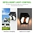 olcso Kültéri falilámpák-kültéri napelemes fali lámpa 10 W-os wolfram izzólámpákkal infravörös indukciós teraszhoz kerti út garázs udvari világítás
