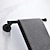 baratos Toalheiros-Toalheiro preto fosco durável montado na parede toalheiro barra de toalha aço inoxidável moderno para banheiro kithchen