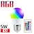 cheap LED Globe Bulbs-RGB LED Light Bulb  E27  Color Changing Light Bulb with Remote Control   5W/10W 16 Color Choices Multicolor Dimmable Flood Light Bulb for Party Bedroom Home