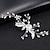 cheap Hair Styling Accessories-Golden Silvery Flower Leaf Crystal Hairpin Hair Clip Tiara Bridal Wedding Hair Accessories Headpiece Jewelry Ornaments