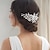 cheap Hair Styling Accessories-Flower Pearl Bridal Comb, Crystal Wedding Comb, Floral Pearl Rhinestone Comb, Silver Wedding Accessory, Bridal Flower Pearl Comb