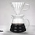 رخيصةأون جهاز القهوة-اسكب على إبريق زجاجي لماكينة صنع القهوة مع غطاء، ماكينة القهوة بالتنقيط، وعاء قهوة زجاجي قابل لإعادة الاستخدام، بديل رائع لآلات القهوة