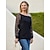 levne Základní dámské topy-dámská móda oblečení ležérní diagonální výstřih s dlouhým rukávem dámské sexy volné tričko na rameno nadměrná velikost