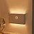 tanie lampki nocne z czujnikiem-Lampa ścienna led z czujnikiem ruchu inteligentne połączenie pir awaryjne światło nocne akumulator usb nadaje się do schodów sypialni drzwi korytarze szafki oświetlenie łazienki 1/3 szt.