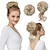 economico Chignon-chignon disordinato 2 stili classici chignon elastico e scompigliato elastici per chignon finti ciambella estensioni coda di cavallo accessori per chignon disordinato per donna - biondo platino