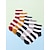 זול גרביים 9-5 זוגות גרבי צוות נשים עבודה בחתונה יום יום צבע בלוק פוליאסטר מזדמן וינטג&#039; רטרו מזדמן / גרביים יומיות