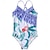 voordelige Zwemkleding-Kinderen Voor meisjes One Piece Badmode Buiten Kinderdag Afdrukken Badpakken 4-12 jaar Zomer Blozend Roze Stoffige roos Rood