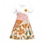 tanie Sukienki-Dziewczyny &#039; 3D Kwiaty Sukienka Różowy Krótki rękaw Druk 3D Lato Codzienny Święto Codzienny Piękny Dzieci 3-12 lat Codzienne sukienki Sukienka typu skater Nad kolano Poliester Regularny