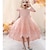 cheap Party Dresses-Elegant Girl&#039;s Princess Dress Cap Sleeve, Bowknot Detail, Midi Length, Comfortable Woven Polyester Blend for Birthday, Wedding, Parties &amp; Performances For Wedding Guest