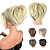 ieftine Meșe-coc dezordonat coc de păr dezordonat clemă în coc de păr cu pieptene lateral, natural, ajustabil, versatil, scrunchie de păr sintetic pentru femei, fete