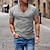 billiga Casual T-shirts för män-Herr T-shirt T-shirts Kortärmad tröja T-tröja Slät V-hals Gata Semester Kortärmad Sexig Kläder Mode Designer Grundläggande