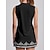 cheap Designer Collection-Women&#039;s Golf Polo Shirt Black Sleeveless Top Paisley Ladies Golf Attire Clothes Outfits Wear Apparel