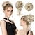 cheap Chignons-Messy Bun Hair Piece 2 Styles Classic Tousled Updo Elastic Hair Bun Scrunchies Fake Hair Bun Donut Ponytail Extensions Messy Hair Bun Accessories for Women - Platinum Blonde