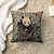 billige dyrestil-vintage panda mønster 1 stk pudebetræk flere størrelse kystnære udendørs dekorative puder blødt fløjl pudebetræk til sofa sovesofa boligindretning