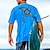 voordelige 3D-T-shirts voor heren-Grafisch dier Schildpad Dagelijks Ontwerper Casual Voor heren 3D-afdrukken T-shirt Feestdagen Vakantie Uitgaan T-shirt Wit 1 Blauw 2# Blauw 1# Korte mouw Strakke ronde hals Overhemd Lente zomer