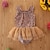 billige Badetøj-Baby Pige One Piece Badetøj Bikini Barnet&#039;s Dag Leopard Trykt mønster Badedragter 1-5 år Sommer Kakifarvet