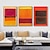 cheap Abstract Paintings-Hand painted Mark Rothko Canvas Art Reproduction Rothko wall art Abstract Canvas Wall Art red and yellow Mix Abstract Painting Minimalism art Painting Home Decor Stretched Frame Ready to Hang