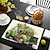 billiga Placemats &amp; Coasters &amp; Trivets-1 st bordsunderlägg bordsmatta 12x18 tums bordsunderlägg för festkök matsalspynt