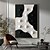 cheap Abstract Paintings-Hand painted 3D Black textured painting handmade Black and white Abstract art Black and white Painting Black and white wall art  textured oil painting wall art ready to hang