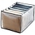 cheap Clothing &amp; Closet Storage-2/4pcs Jeans Compartment Storage Box Closet Clothes Drawer Mesh Separation Box Stacking Pants Drawer Divider Can Washed Home Organizer